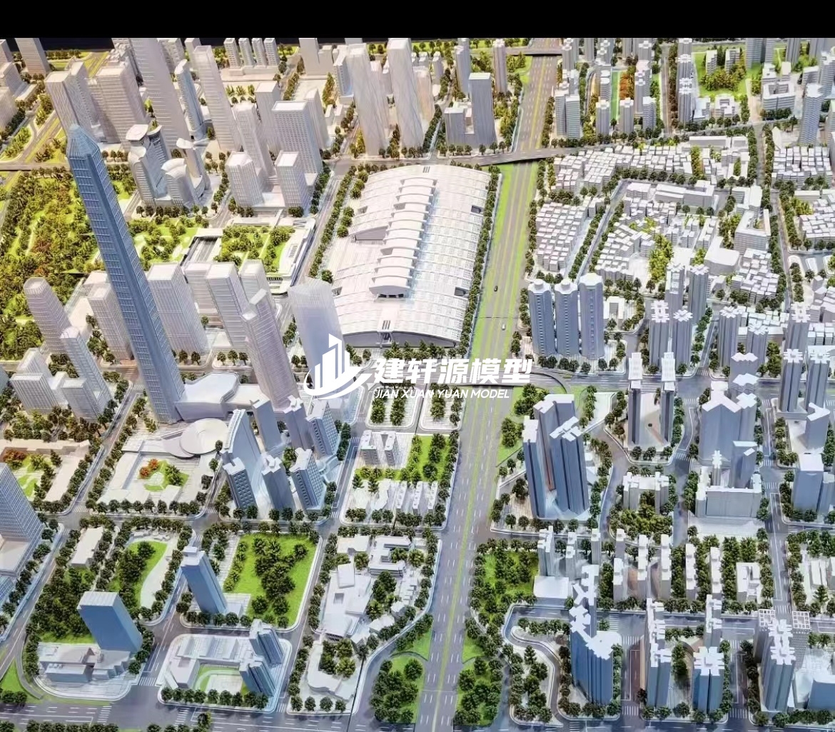 鹤岗城市规划模型